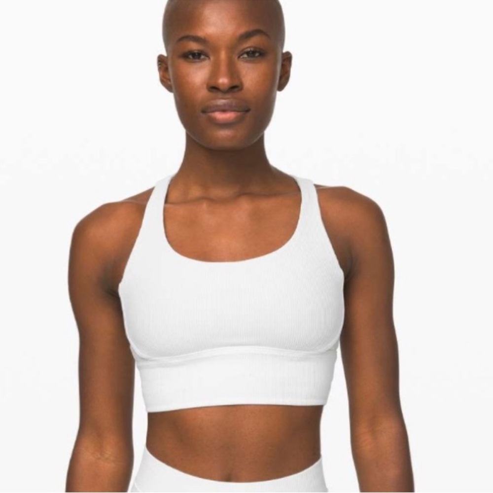 Lululemon Ribbed Energy Bra in White - Picture 2 of 6
